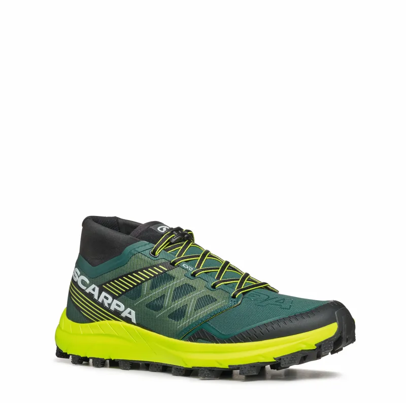 Scarpa Spin ST Men's Fell Running Shoe in Dark Green/Lime-6